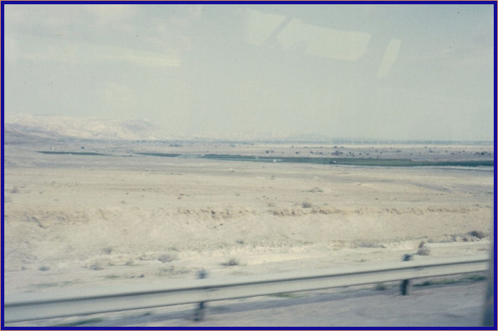 Jericho in the distance from the Jerusalem-Jericho Road